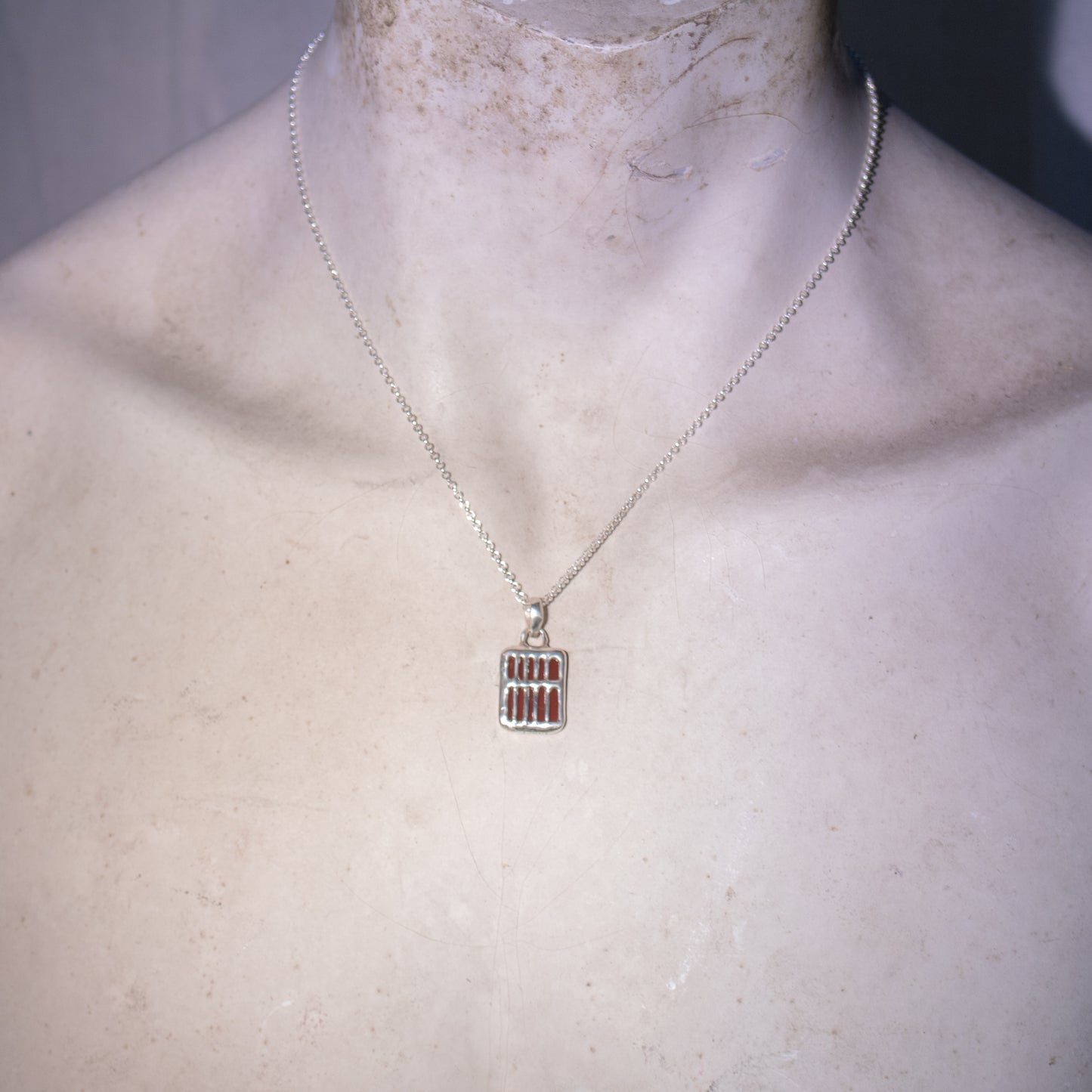 Carnelian Window Necklace