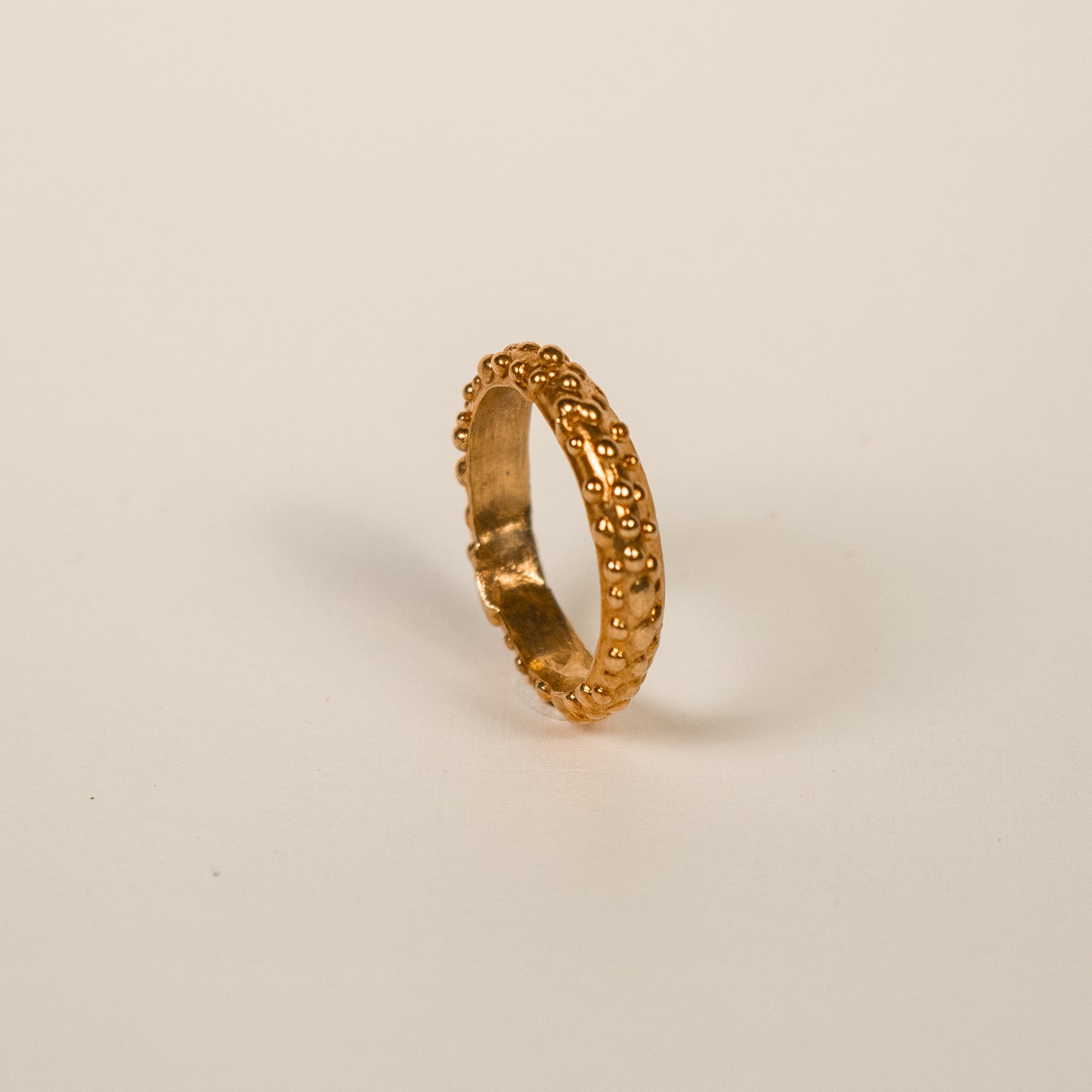 Gold Plated Dotted Ring