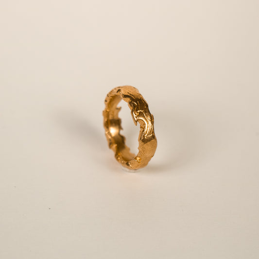 Gold Plated Fire Ring