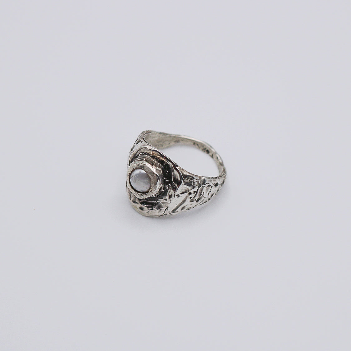 Handmade 925 Sterling Silver Oyster Signet Ring