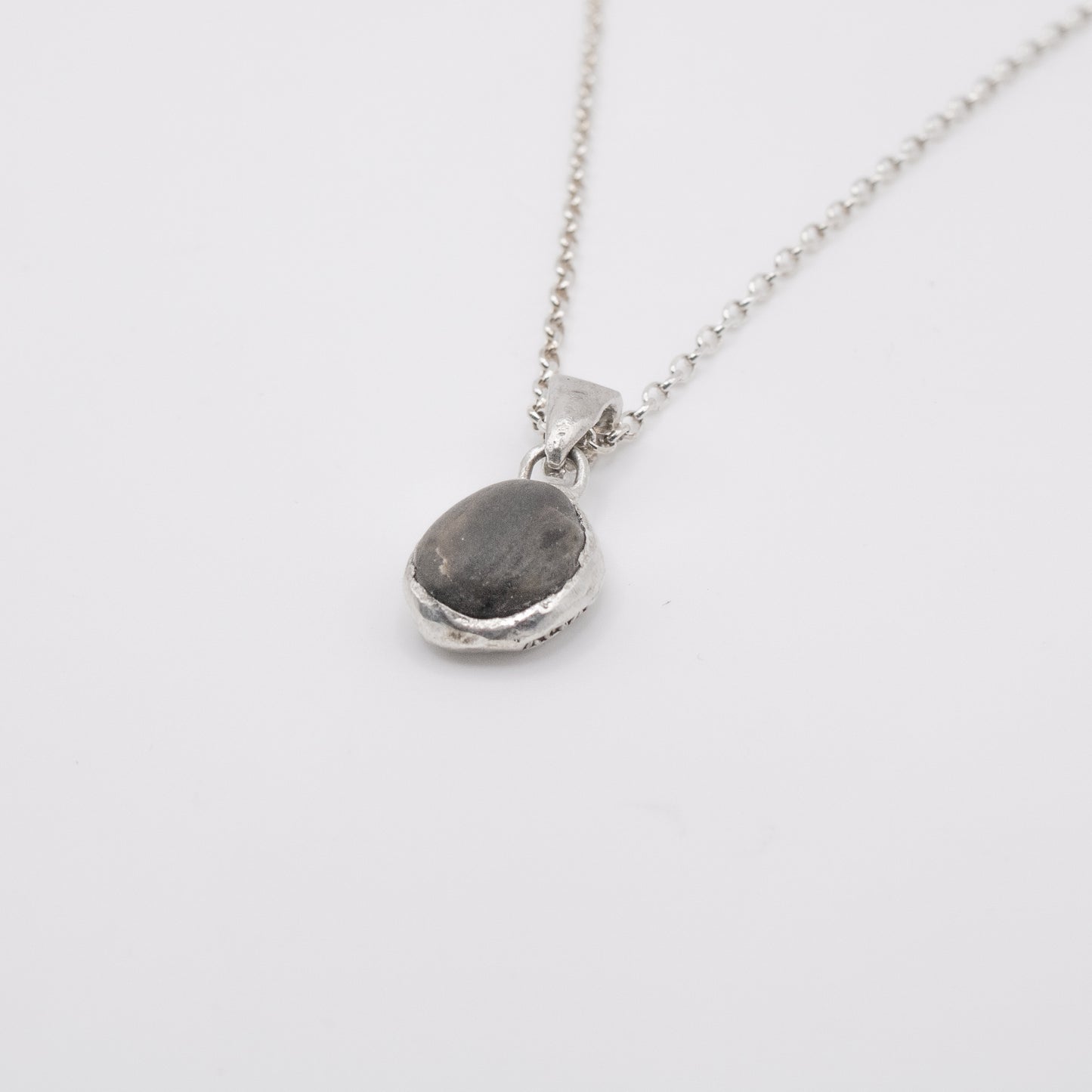 Black Pebble Necklace