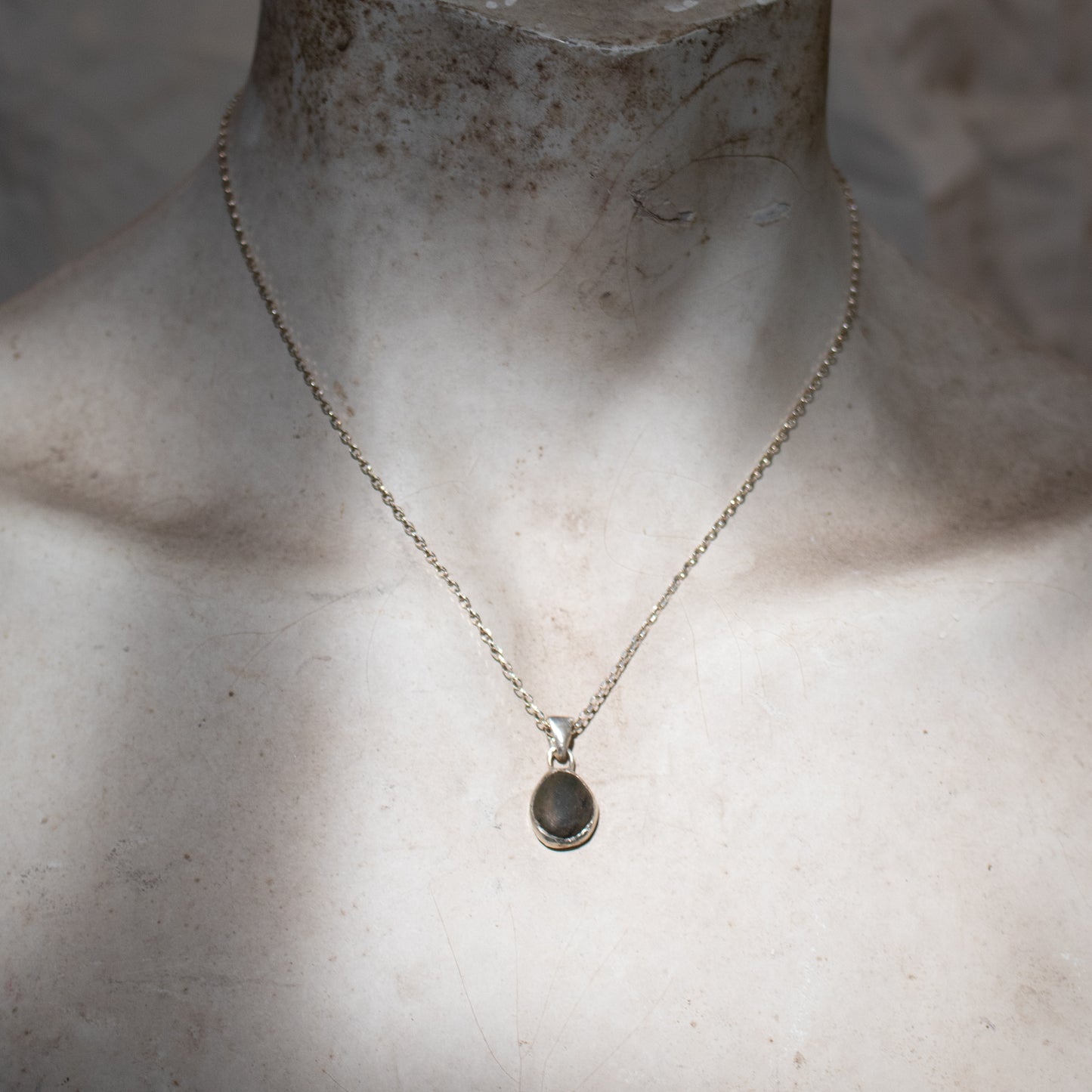 Black Pebble Necklace