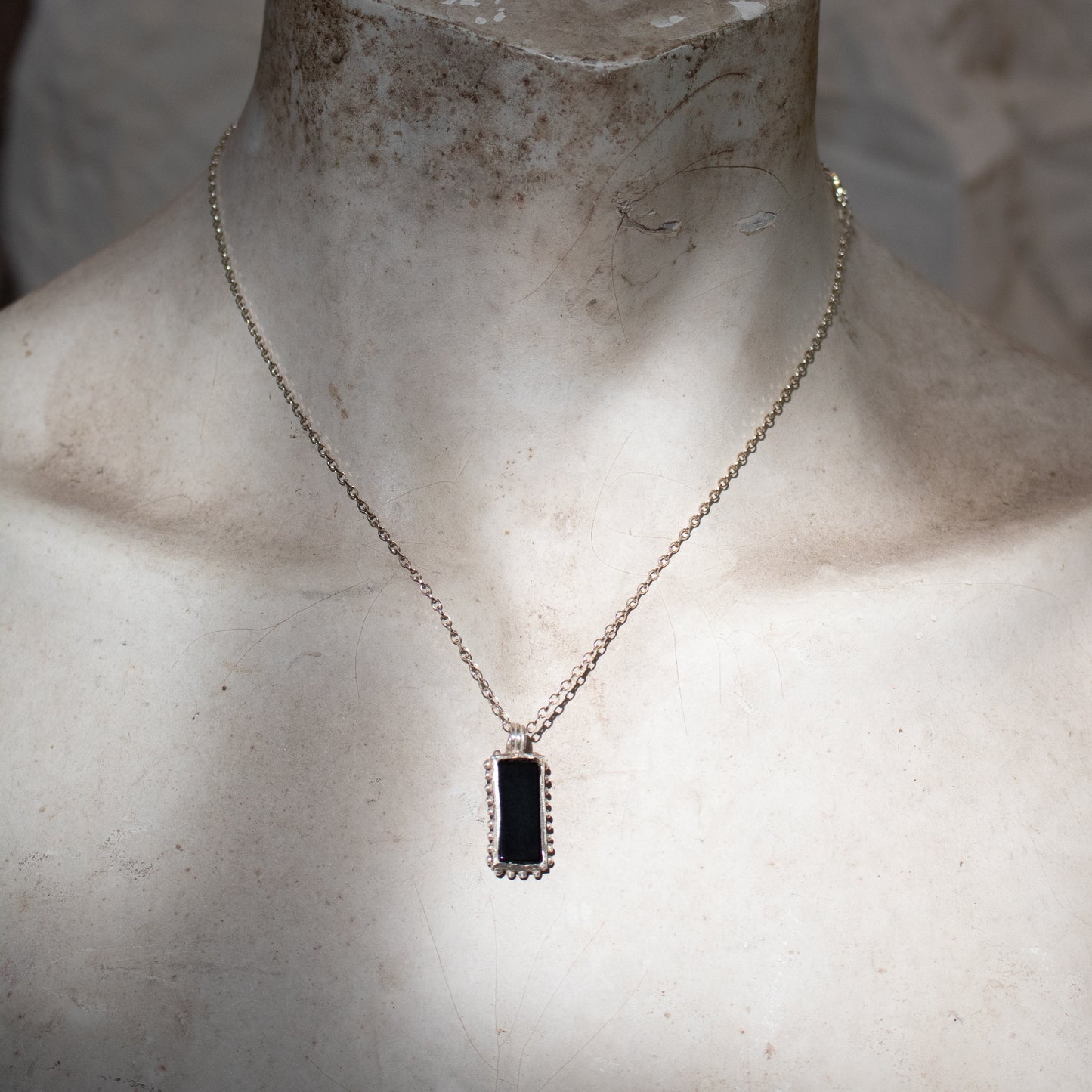 Dotted Onyx Necklace