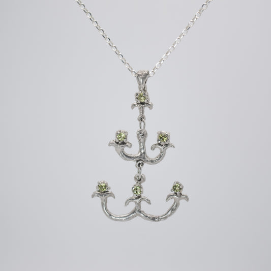 Peridot Chandelier Necklace