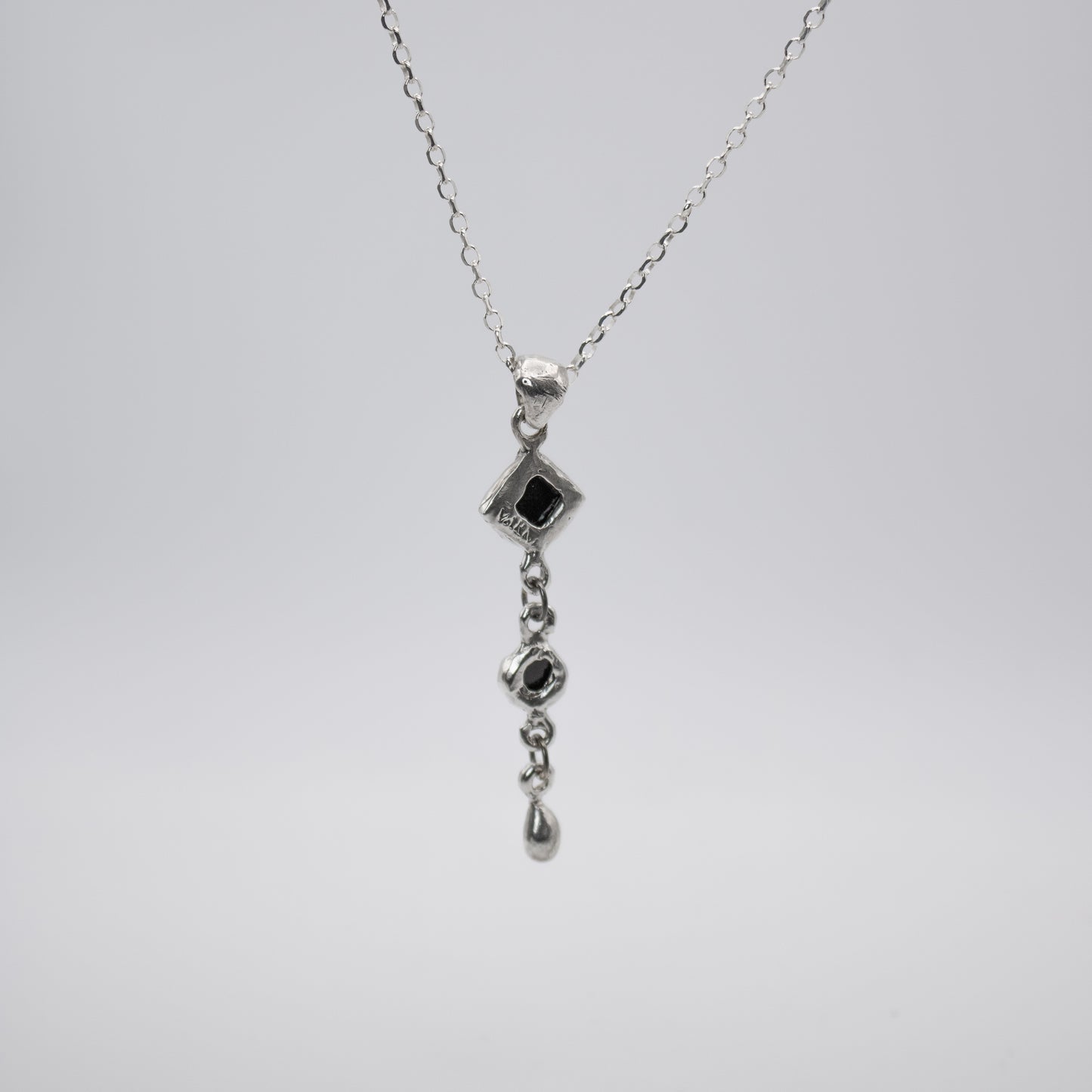 Dropplets of Onyx Necklace