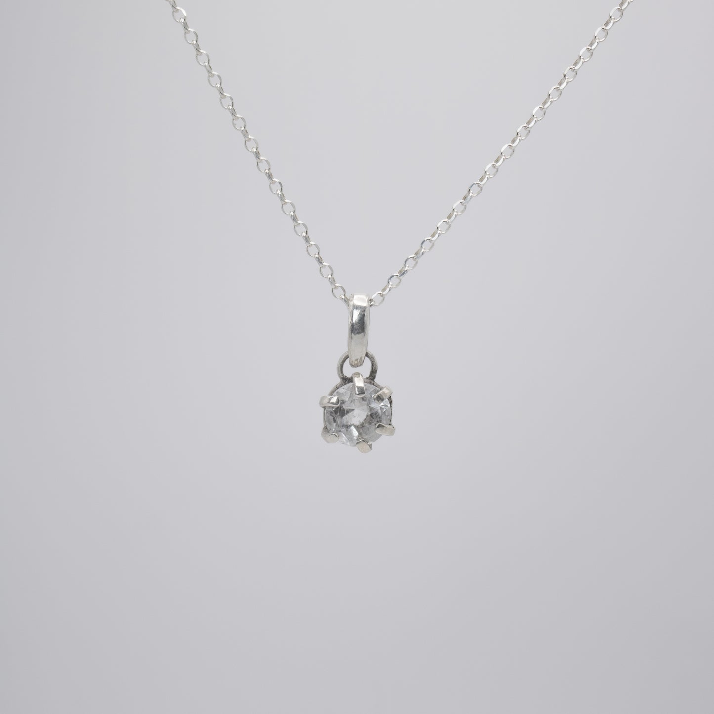 Faceted Clear Quartz Necklace
