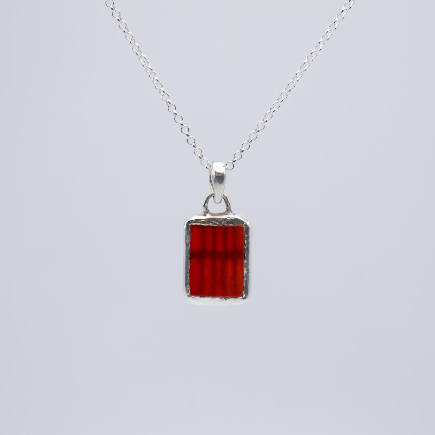 Carnelian Window Necklace