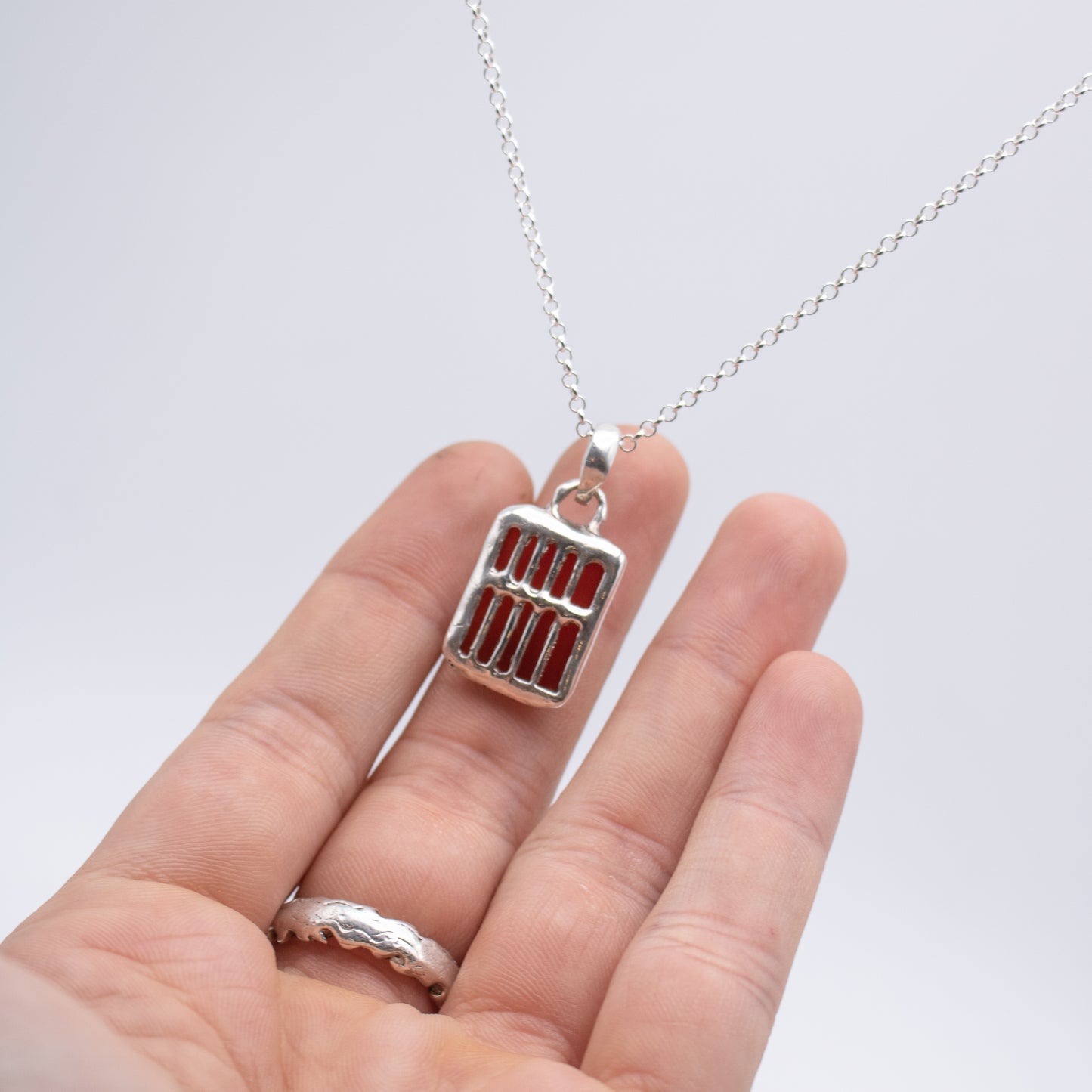 Carnelian Window Necklace