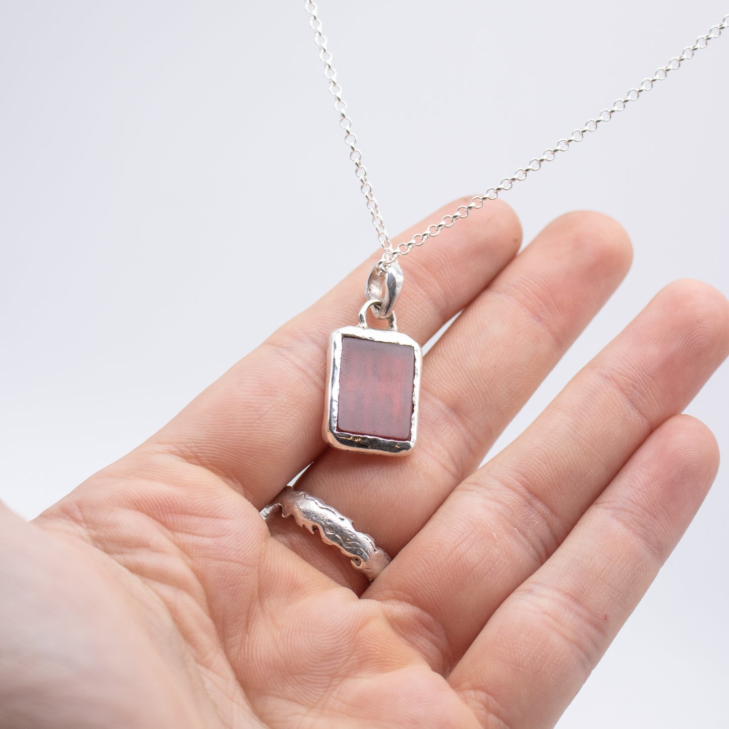 Carnelian Window Necklace