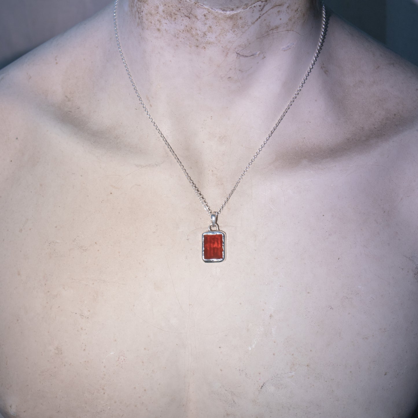 Carnelian Window Necklace