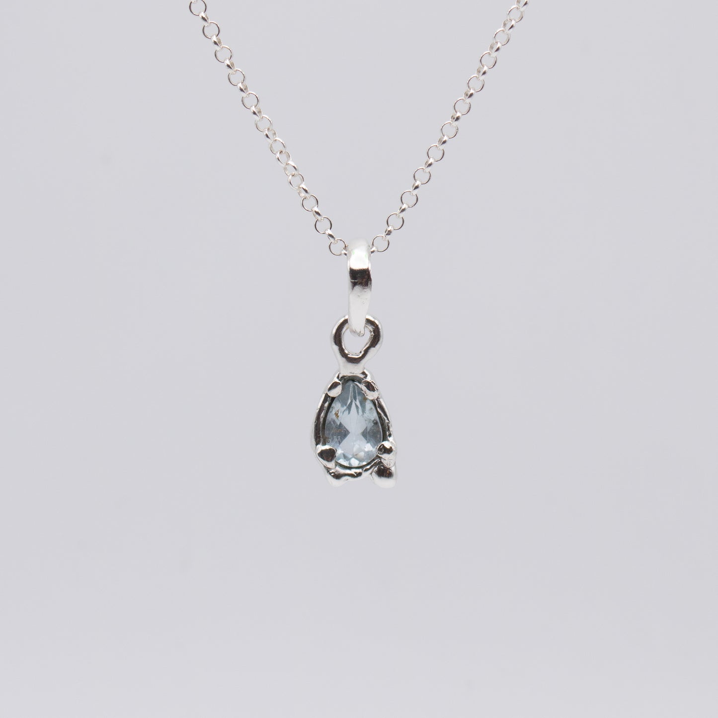 Molten Aquamarine Necklace