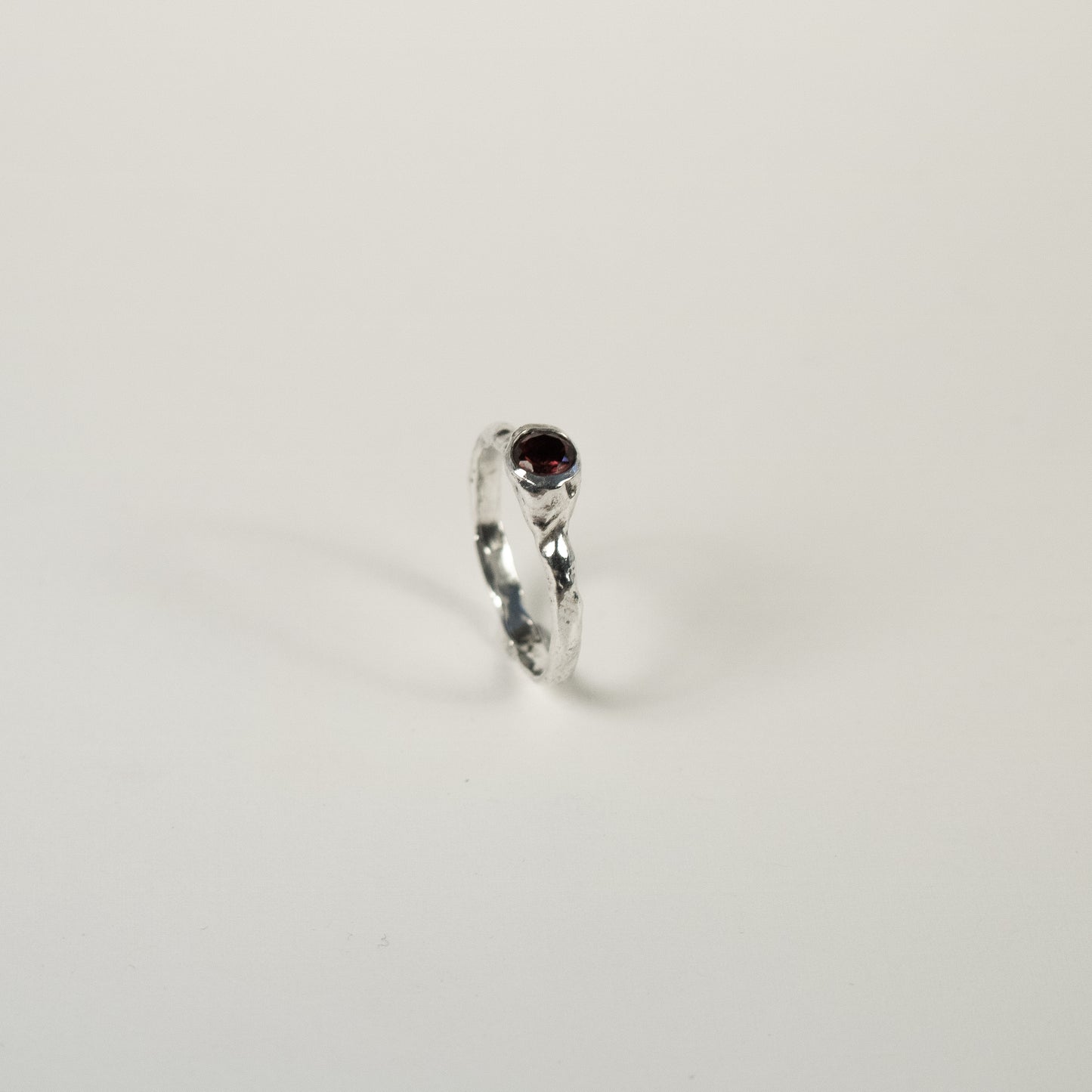 Sterling Silver Stone Magma Ring