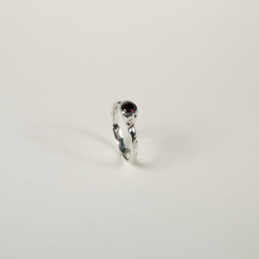 Sterling Silver Stone Magma Ring