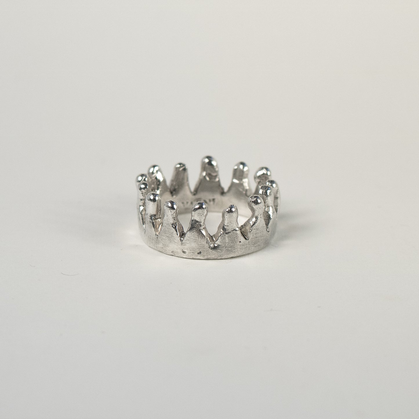 Handmade 925 Sterling Silver Crown Ring