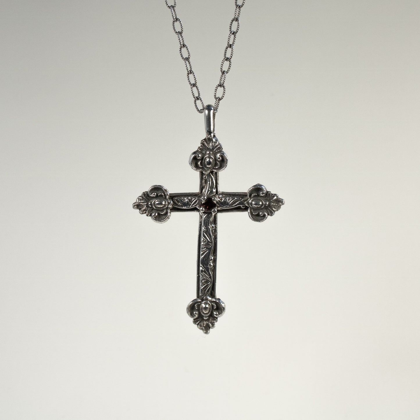 925 Sterling Silver Baroque Cross