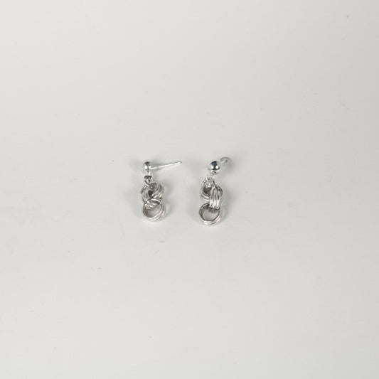 Handmade 925 Sterling Silver Chain Link Earrings