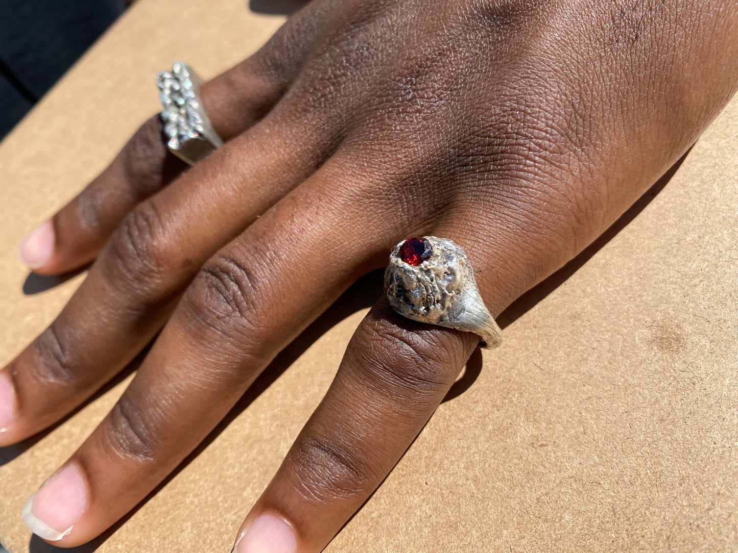 Handmade 925 Sterling Silver Volcano Ring